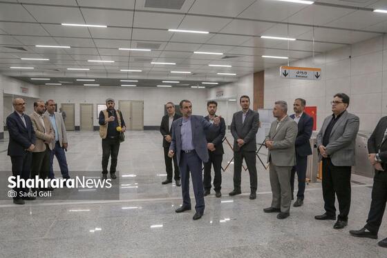 گزارش تصویری | بازدید میدانی مدیران شهرداری مشهد از فعالیت فاز یک خط سه مترو (۵ خرداد ۱۴۰۴)