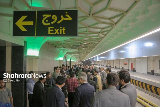 گزارش تصویری | بازدید میدانی مدیران شهرداری مشهد از فعالیت فاز یک خط سه مترو (۵ خرداد ۱۴۰۴)