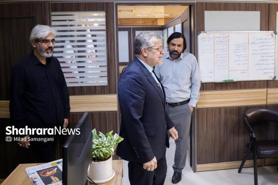 گزارش تصویری | بازدید محمدرضا قلندر شریف شهردار مشهد از موسسه فرهنگی شهرآرا