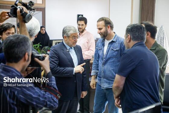 گزارش تصویری | بازدید محمدرضا قلندر شریف شهردار مشهد از موسسه فرهنگی شهرآرا
