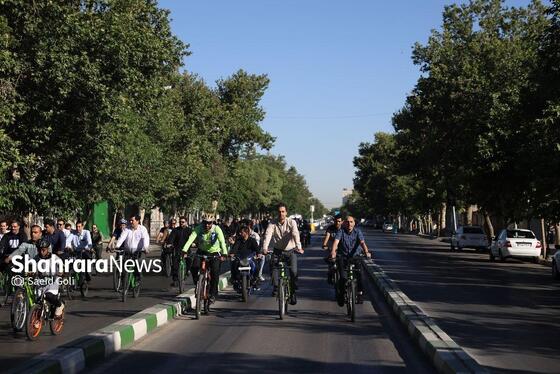 گزارش تصویری | روز جهانی دوچرخه‌سواری در مشهد