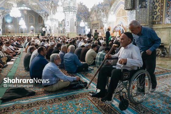 گزارش تصویری | اقامه نماز عید قربان در حرم رضوی (۱۶ خرداد ۱۴۰۴)