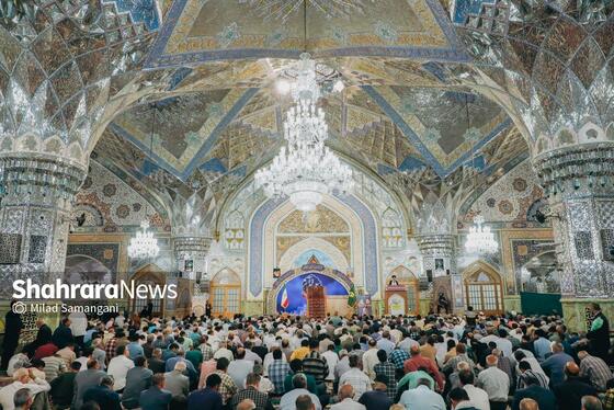 گزارش تصویری | اقامه نماز عید قربان در حرم رضوی (۱۶ خرداد ۱۴۰۴)