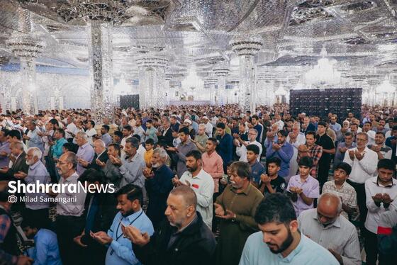 گزارش تصویری | اقامه نماز عید قربان در حرم رضوی (۱۶ خرداد ۱۴۰۴)
