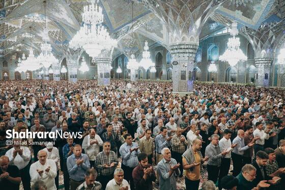 گزارش تصویری | اقامه نماز عید قربان در حرم رضوی (۱۶ خرداد ۱۴۰۴)