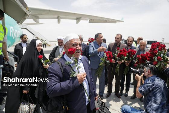 گزارش تصویری | بازگشت اولین کاروان حجاج خراسانی به مشهد