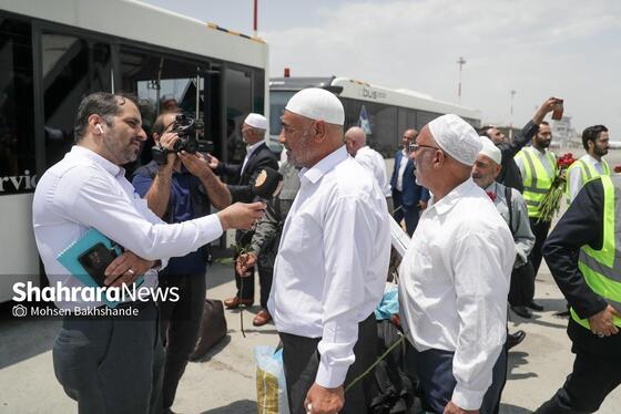 گزارش تصویری | بازگشت اولین کاروان حجاج خراسانی به مشهد