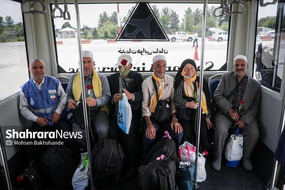 گزارش تصویری | بازگشت اولین کاروان حجاج خراسانی به مشهد