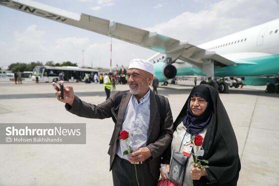 گزارش تصویری | بازگشت اولین کاروان حجاج خراسانی به مشهد