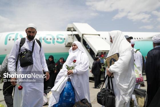 گزارش تصویری | بازگشت اولین کاروان حجاج خراسانی به مشهد