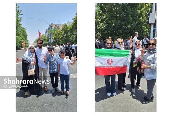 گزارش تصویری | حضور شگفت انگیز مردم تهران در شرایط جنگی به صورت خانوادگی در نماز جمعه