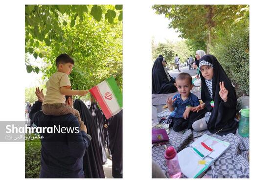 گزارش تصویری | حضور شگفت انگیز مردم تهران در شرایط جنگی به صورت خانوادگی در نماز جمعه