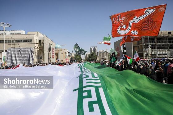 گزارش تصویری | حضور باشکوه مردم مشهد در راهپیمایی جمعه «همدلی و ایستادگی» (۳۰ خرداد ۱۴۰۴)