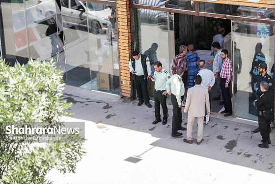 گزارش تصویری | بازسازی صحنه قتل در خیابان توس ۳۳ مشهد