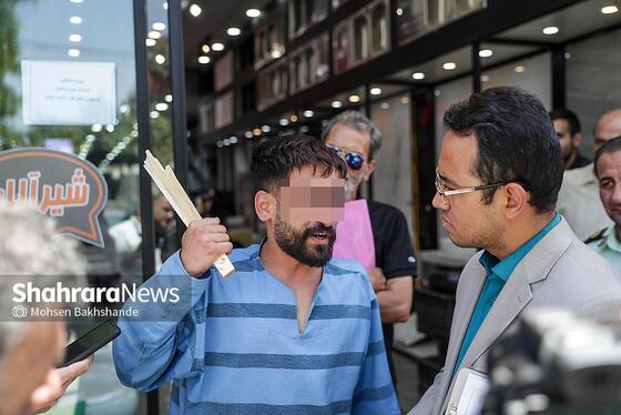 گزارش تصویری | بازسازی صحنه قتل در خیابان توس ۳۳ مشهد