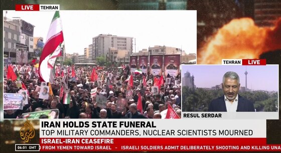 انعکاس حضور میلیونی مردم تهران در مراسم تشییع پیکر شهدای اقتدار در رسانه‌های خارجی + فیلم و عکس