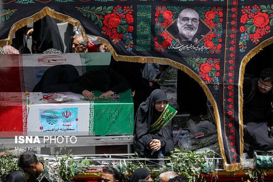 گزارش تصویری | مراسم تشییع پیکر شهدای اقتدار در تهران (۷ تیر ۱۴۰۴)