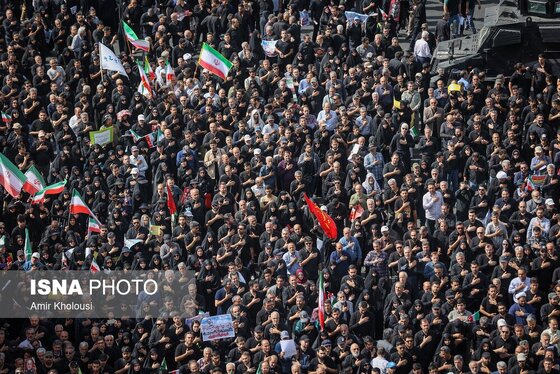 گزارش تصویری | مراسم تشییع پیکر شهدای اقتدار در تهران (۷ تیر ۱۴۰۴)