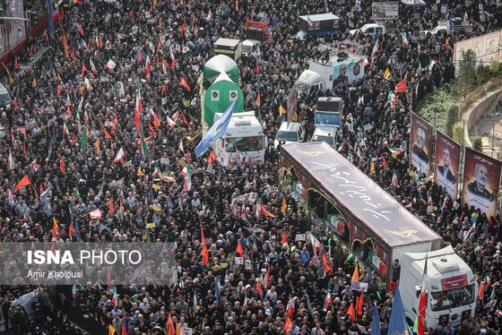 گزارش تصویری | مراسم تشییع پیکر شهدای اقتدار در تهران (۷ تیر ۱۴۰۴)
