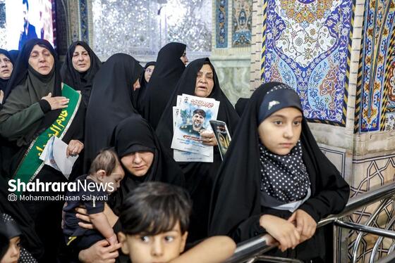 گزارش تصویری | وداع با پیکر مطهر ۴ شهید حمله رژیم صهیونی در حرم مطهر رضوی