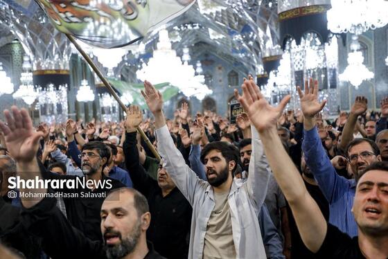 گزارش تصویری | وداع با پیکر مطهر ۴ شهید حمله رژیم صهیونی در حرم مطهر رضوی