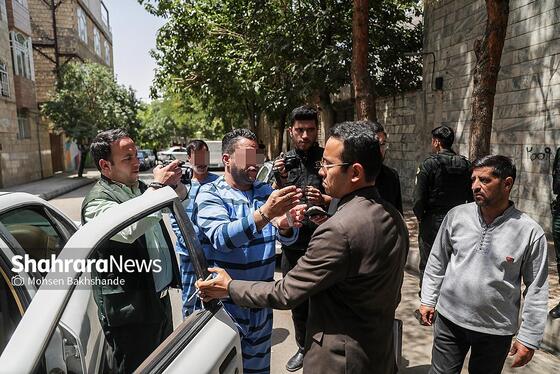 گزارش تصویری | بازسازی صحنه قتل در خیابان خواجه ربیع مشهد