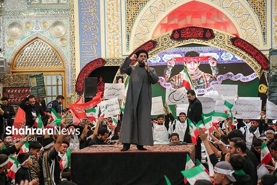 گزارش تصویری | اجتماع نوجوانان عاشورایی در سیزدهمین سوگواره «احلی من العسل» در حرم امام‌رضا(ع)