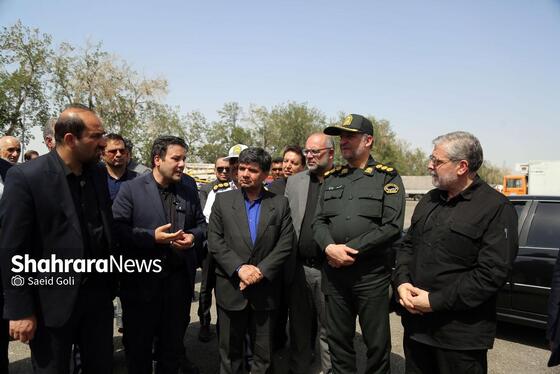 گزارش تصویری | آیین بهره‌برداری از دو توقفگاه ناوگان باری درون‌شهری شهید مفتح و آزادگان و ۱۱۵ ایستگاه تخلیه و بارگیری در سطح شهر