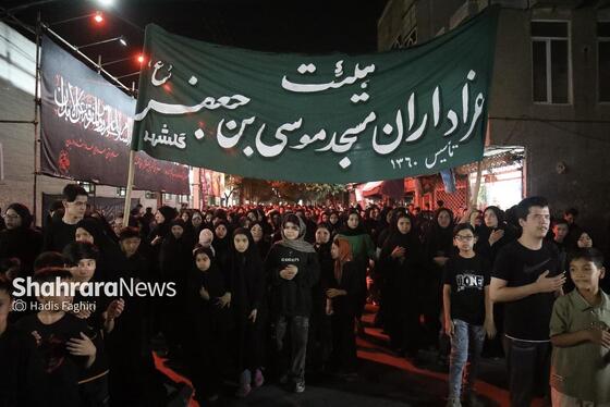 گزارش تصویری | مراسم علم کشیِ مهاجران افغانستانی در گلشهر مشهد