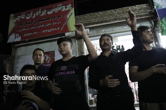 گزارش تصویری | مراسم علم کشیِ مهاجران افغانستانی در گلشهر مشهد