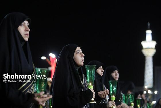 گزارش تصویری | مراسم خطبه خوانی شب عاشورا در حرم مطهر رضوی