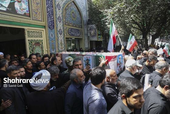 گزارش تصویری | مراسم تشییع پیکر مطهر ۳ شهید در مشهد