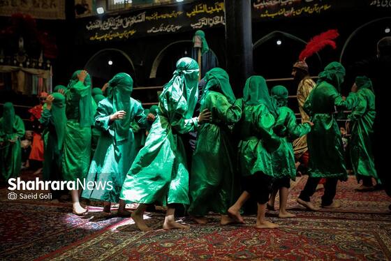 گزارش تصویری | تعزیه دوازدهم محرم در حسینیه کرمانی های مشهد