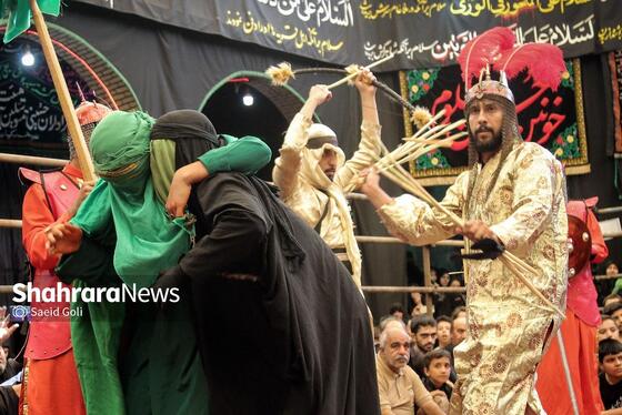 گزارش تصویری | تعزیه دوازدهم محرم در حسینیه کرمانی های مشهد
