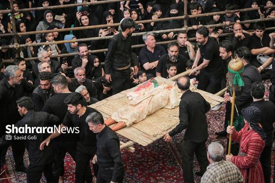 گزارش تصویری | تعزیه دوازدهم محرم در حسینیه کرمانی های مشهد