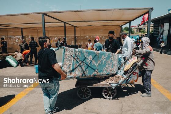 گزارش تصویری | ادامه روند خروج مهاجران افغانستانی غیرمجاز از مرز دوغارون