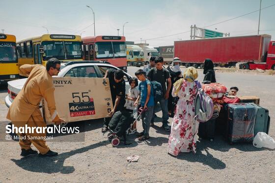 گزارش تصویری | ادامه روند خروج مهاجران افغانستانی غیرمجاز از مرز دوغارون