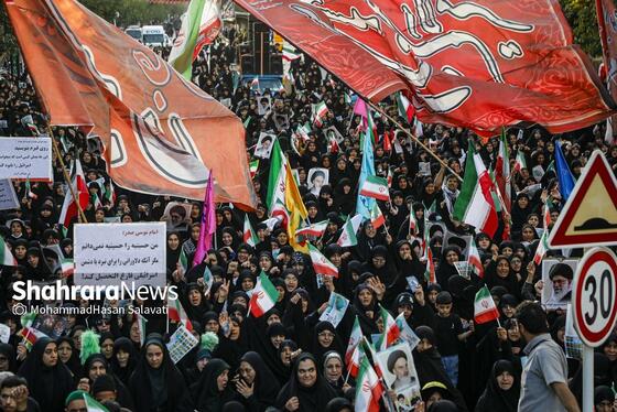 گزارش تصویری | راهپیمایی روز ملی عفاف و حجاب در مشهد (۲۱ تیر ۱۴۰۴)