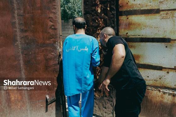 گزارش تصویری | بازسازی صحنه قتل صاحب گلخانه در بلوار شاهنامه