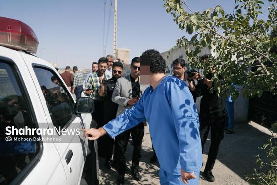 گزارش تصویری | بازسازی صحنه قتل در جاده شهرک صنعتی فردوسی مشهد