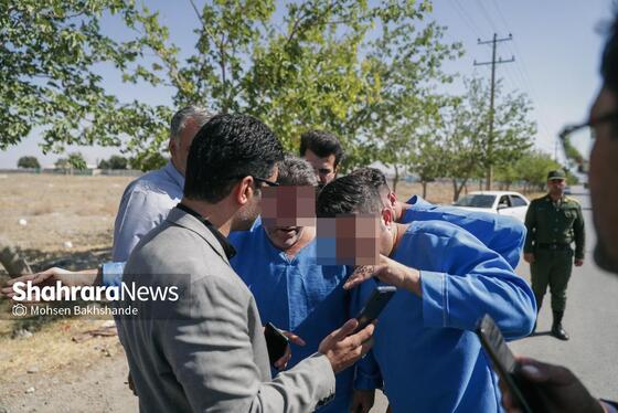 گزارش تصویری | بازسازی صحنه قتل در جاده شهرک صنعتی فردوسی مشهد