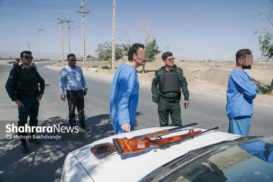 گزارش تصویری | بازسازی صحنه قتل در جاده شهرک صنعتی فردوسی مشهد