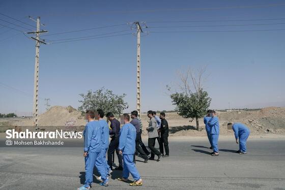 گزارش تصویری | بازسازی صحنه قتل در جاده شهرک صنعتی فردوسی مشهد