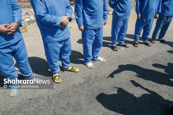 گزارش تصویری | بازسازی صحنه قتل در جاده شهرک صنعتی فردوسی مشهد