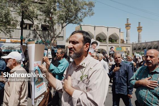 گزارش تصویری | تشییع پیکر مطهر شهید اقتدار حسن حسینی نژاد در مشهد