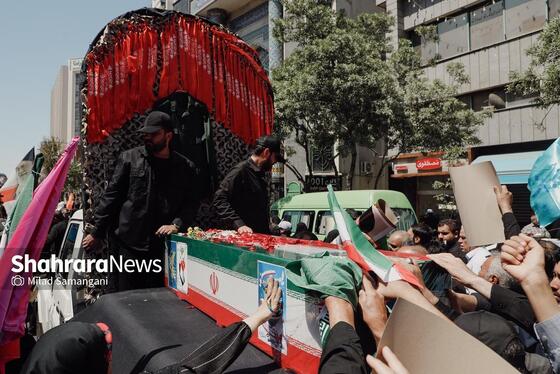 گزارش تصویری | تشییع پیکر مطهر شهید اقتدار حسن حسینی نژاد در مشهد