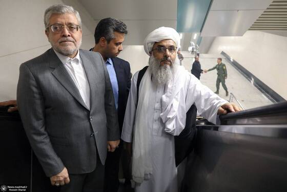 والی هرات از قطار شهری مشهد بازدید کرد + عکس