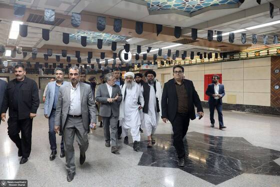 والی هرات از قطار شهری مشهد بازدید کرد + عکس