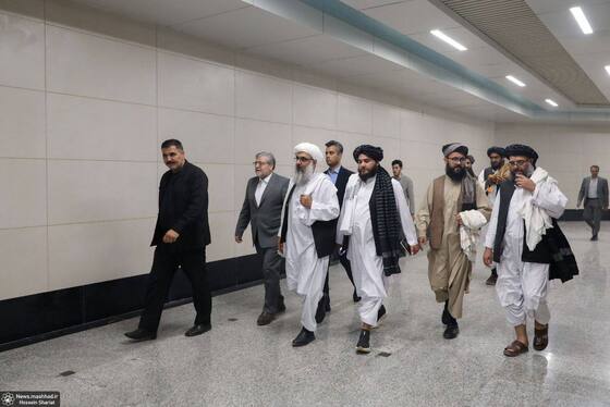 والی هرات از قطار شهری مشهد بازدید کرد + عکس