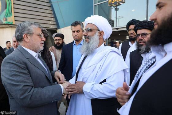 والی هرات از قطار شهری مشهد بازدید کرد + عکس